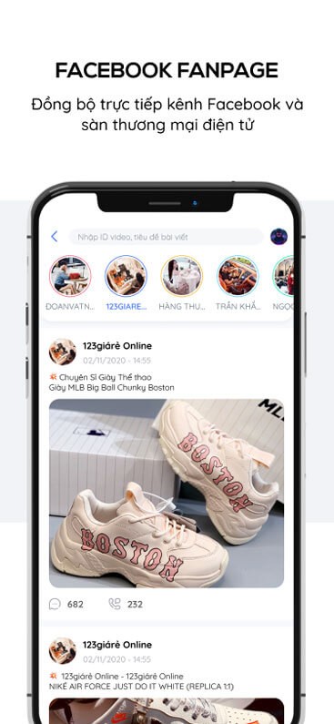 Đồng bộ dữ liệu kênh Facebook