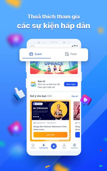 Tham gia nhiều sự kiện