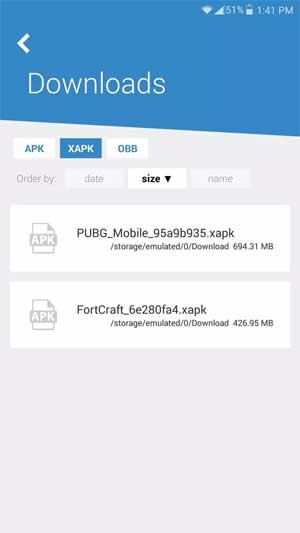 Cài đặt APK và XAPK với các tập tin OBB