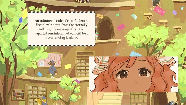 Upwards, Rain! The Post Office of Farewells là game Visual Novel phong cách phiêu lưu giải đố
