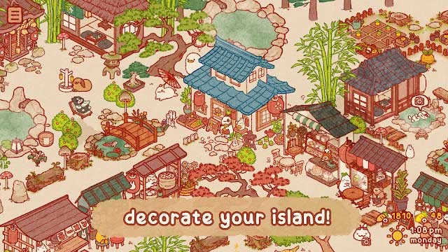 Khi bạn trang trí đảo, những chú thỏ tò mò và đáng yêu sẽ dần xuất hiện