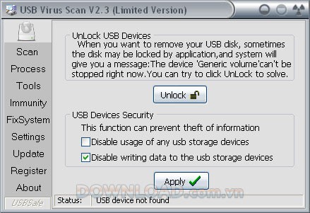 USB Virus Scan