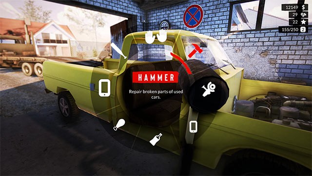 Sử dụng công cụ trong gara để sửa và 'độ' để nâng giá trị của chiếc xe