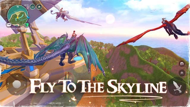 Cưỡi rồng bay lượn trên bầu trời của Utopia