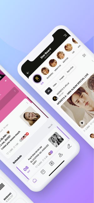 V LIVE Mobile hoạt động như 1 mạng xã hội