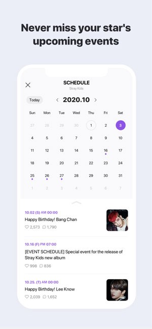 Không bỏ lỡ bất cứ sự kiện nào