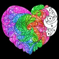 Valentine Glitter Color By Number - Tô Màu Theo Số Valentine