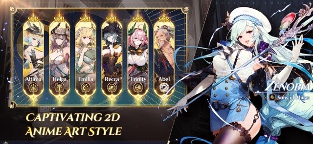 Valiant Force 2 được thiết kế với phong cách anime 2D đẹp mắt