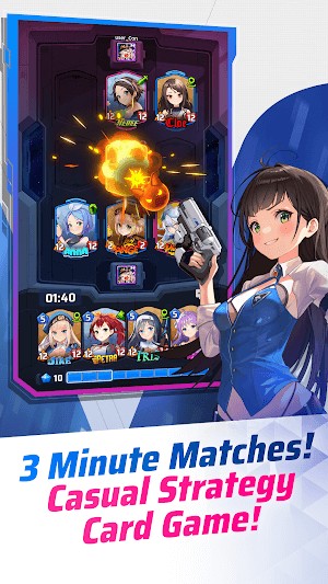 Valkyrious là một game thẻ bài chiến lược casual với các trận đấu kéo dài 3 phút