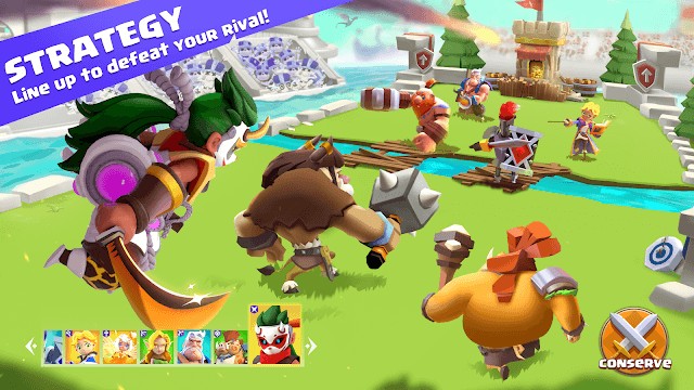 Chọn đội hình chiến lược để đánh bại kẻ thù