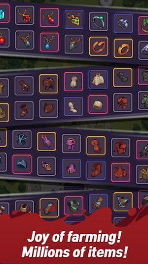 Thu thập vô số vật phẩm