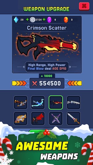 Vũ khí, trang bị phong phú