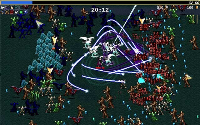 Phiên bản web cung cấp 22 loại vũ khí và 12 bổ trợ sức mạnh power-up