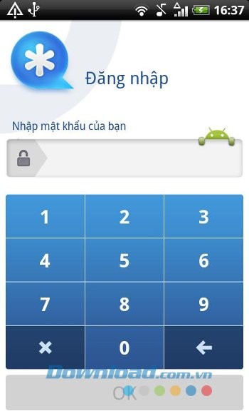 Thiết lập mật khẩu với Vault-Hide SMS, Pics & Videos