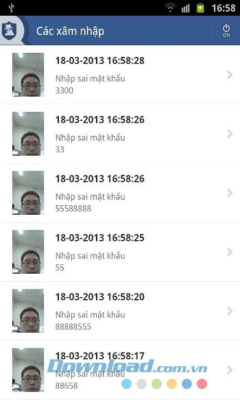 Vault-Hide SMS, Pics & Videos chụp ảnh các đối tượng xấu