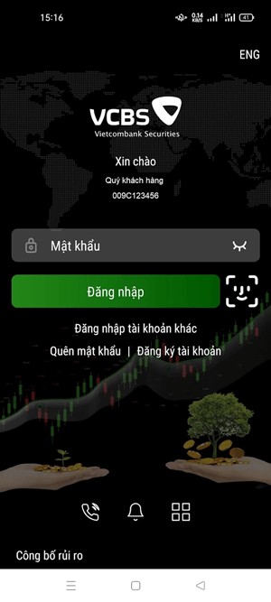 Giao diện đăng nhập