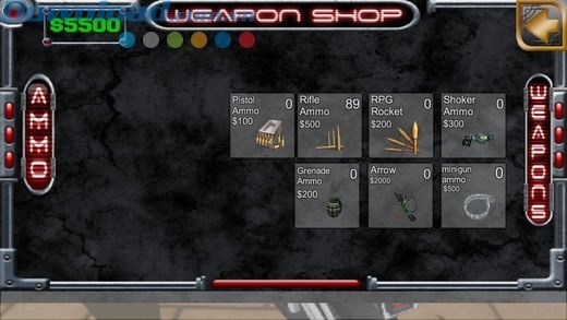 Mua thêm các vũ khí mạnh để hoàn thành nhiệm vụ dễ dàng