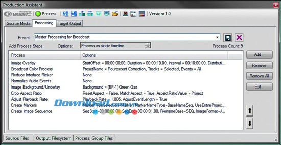 Vegas Pro Production Assistant