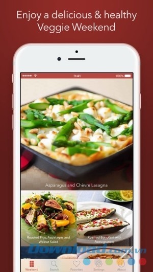 Veggie Weekend cho iOS giới thiệu đồ chay