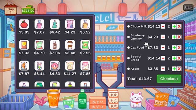 Tùy chỉnh các mặt hàng trong máy theo ý thích