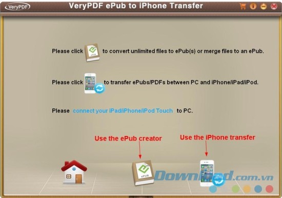VeryPDF ePub to iPhone Transfer