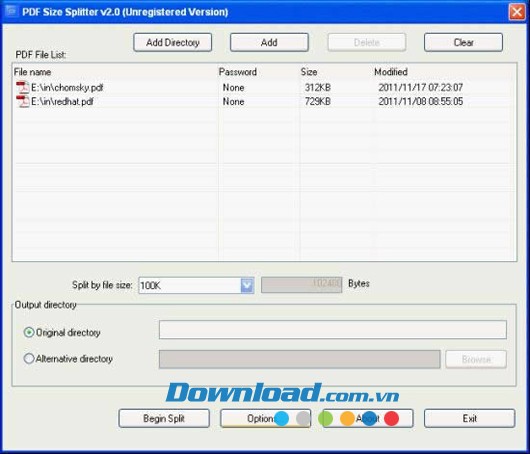 VeryPDF PDF Size Splitter