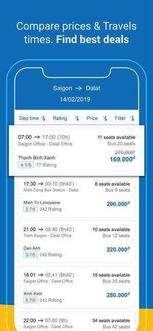 Lựa chọn hành trình