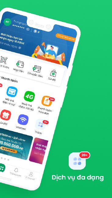 Nhiều dịch vụ thanh toán hữu ích