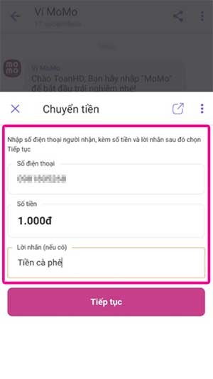 Chuyển tiền và thanh toán nhanh chóng