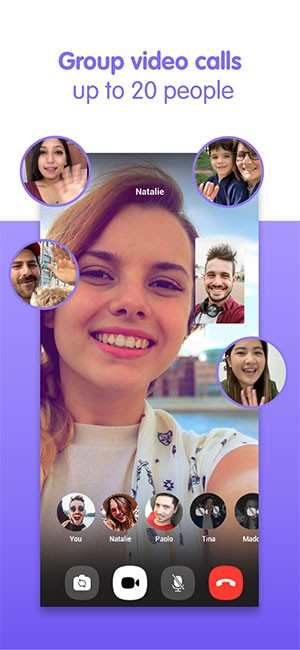 Gọi nhóm 20 người trên Viber Mobile
