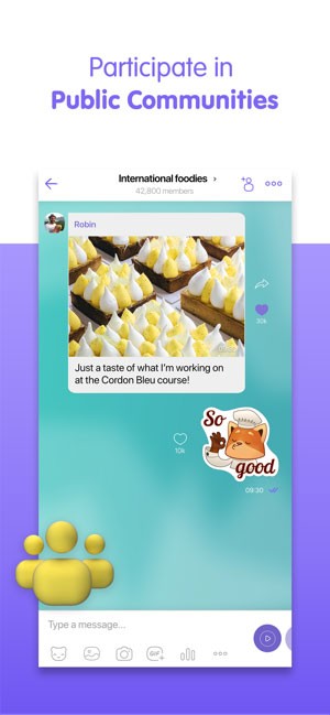 Tham gia các nhóm cộng đồng trên Viber