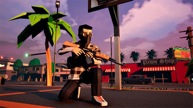 Gameplay của Vicewave 1984 là sự pha trộn giữa phiêu lưu hành động với đua xe và bắn súng