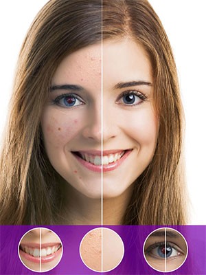 Công cụ làm trắng răng, xử lý màu da và mắt