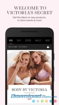 Ứng dụng mua sắm Victoria’s Secret cho Android