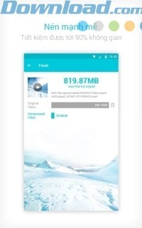 Nén mạnh mẽ, tiết kệm 90% không gian