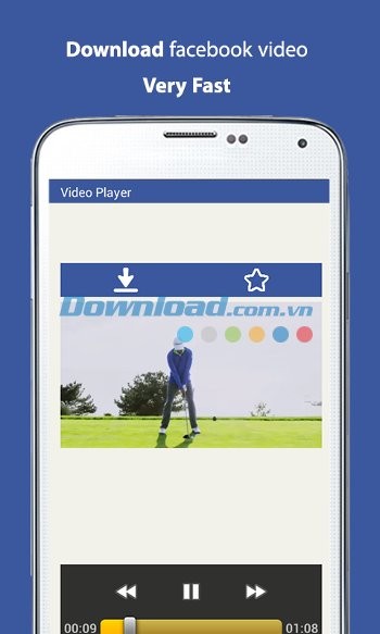 Video Downloader for Facebook cho Android hỗ trợ tải video Facebook với tốc độ nhanh