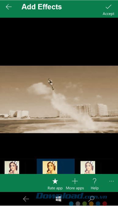 Thêm hiệu ứng cho video