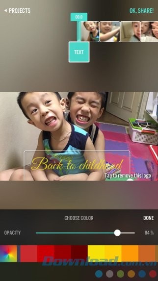 Chèn text vào video