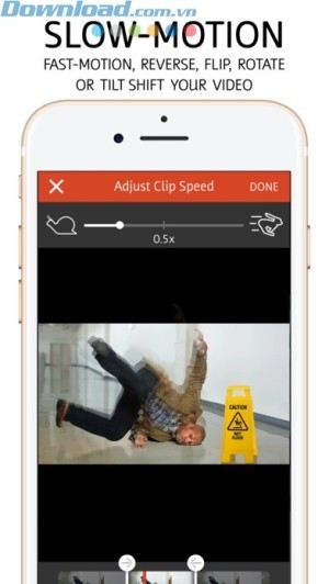 Điều chỉnh tốc độ video hoặc tốc đọ âm thanh