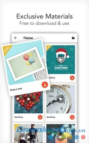 VideoShow Pro cho Android nhiều tài nguyên sáng tạo độc quyền