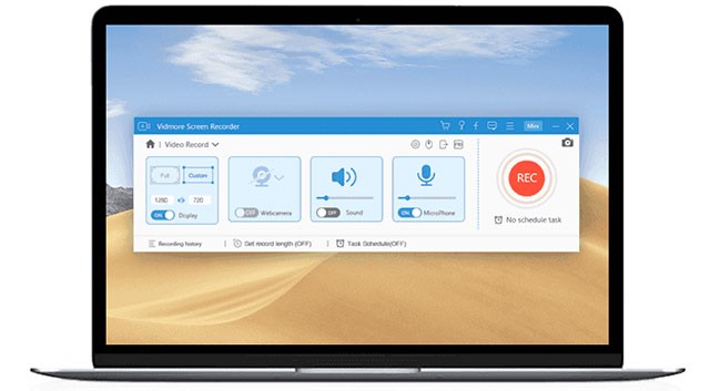 Vidmore Screen Recorder hỗ trợ quay màn hình, ghi âm thanh và chụp ảnh màn hình