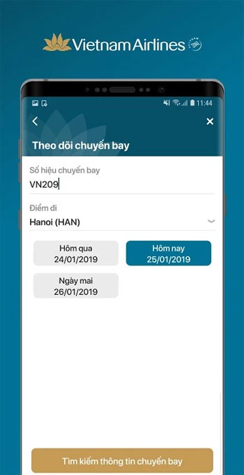 Theo dõi chuyến bay