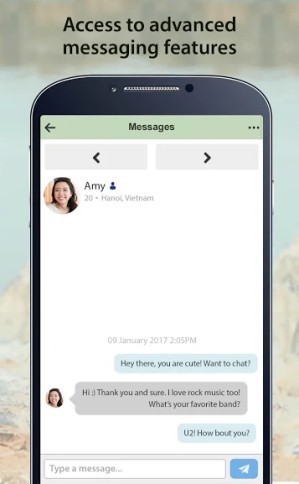 Nhắn tin trò chuyện, làm quen