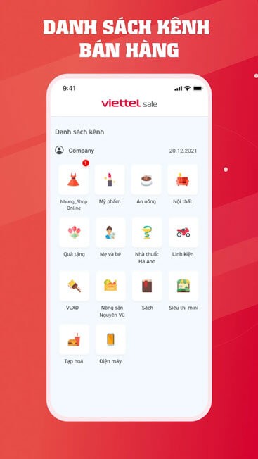 Danh sách bán hàng đa kênh