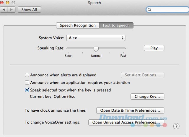 Phím tắt phát âm