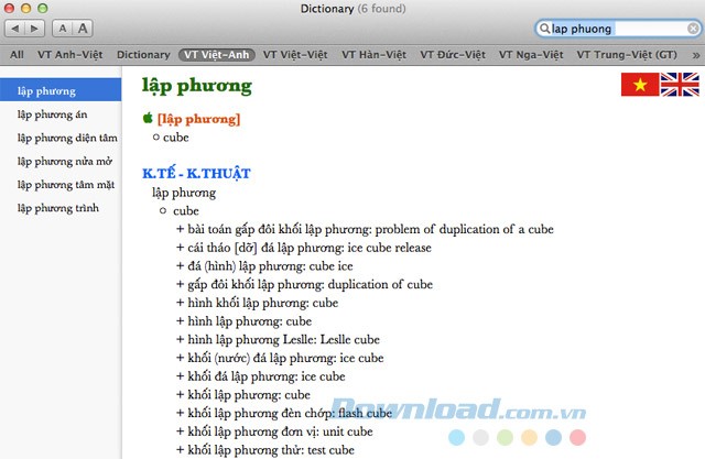 Từ điển chuyên nghành