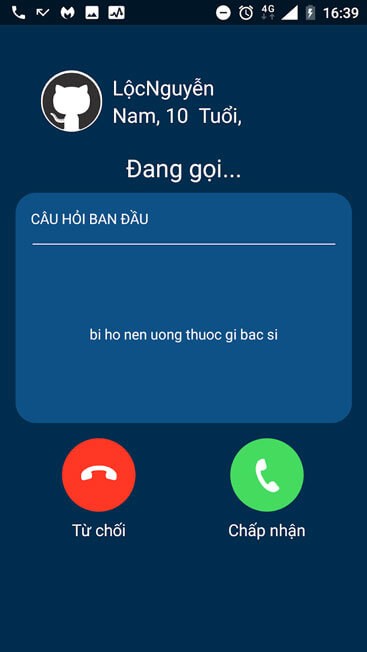 Gọi điện trao đổi với bác sĩ