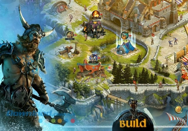 Xây dựng đế chế trong game Vikings: War of Clans