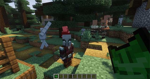 Khám phá xung quanh và giao dịch với dân làng để lấy hàng hóa