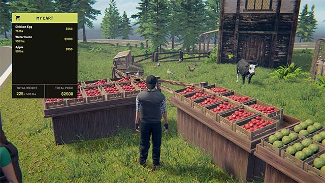 Kinh doanh nhiều mặt hàng như rau củ quả, thủy hải sản... mua từ các trang trại, ngư dân địa phương